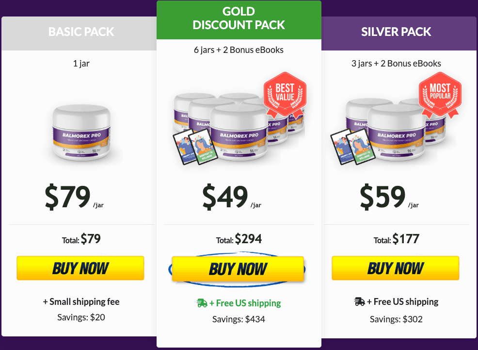 Balmorex Pro official website discounted bundle offer